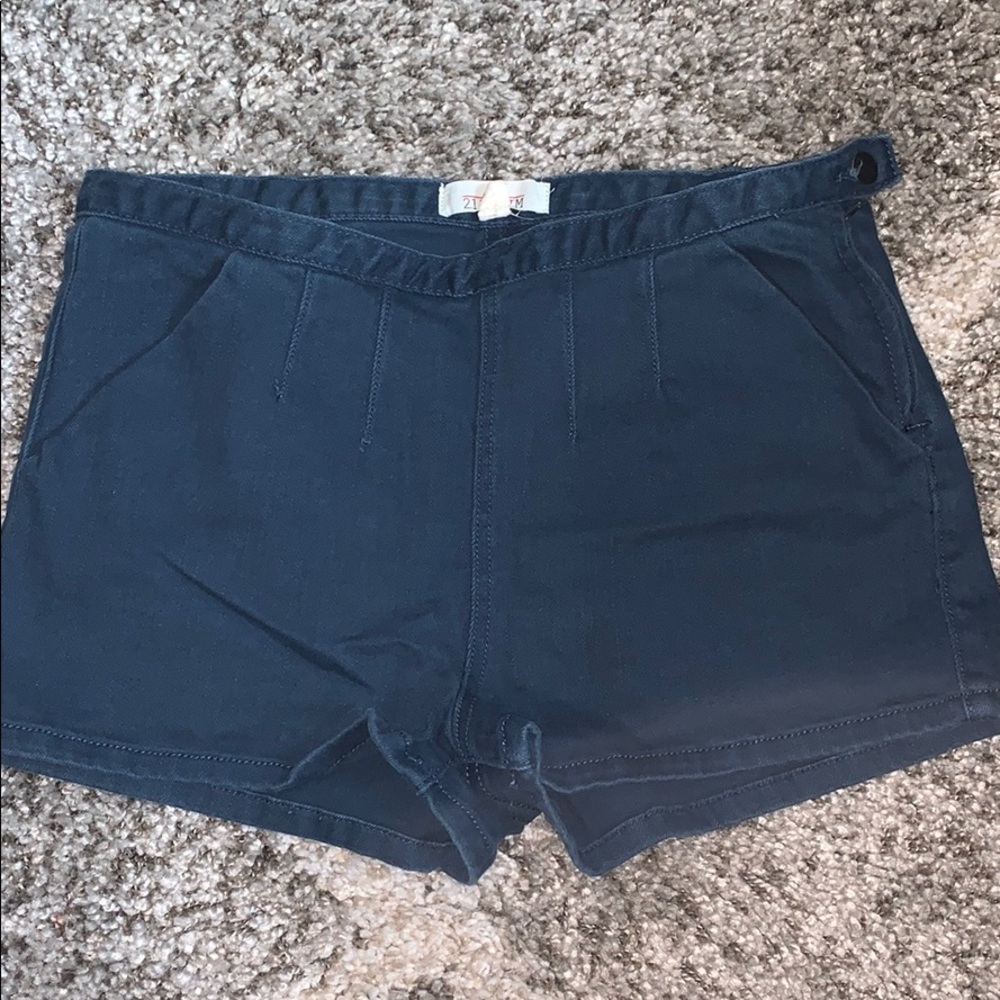 Forever 21 Denim shorts with side zip, size 30